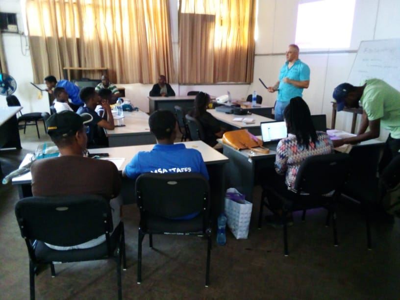 Theory lesson for coaches and athletes at the University of Dar es Salaam